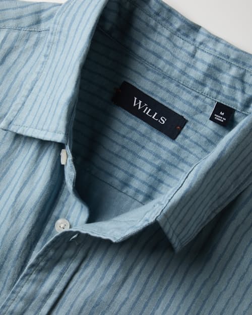 laydown detail image of Short Sleeve Isles Linen Shirt