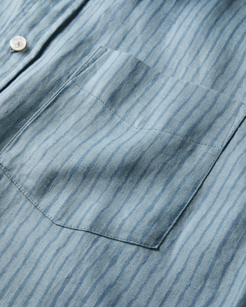 laydown detail image of Short Sleeve Isles Linen Shirt