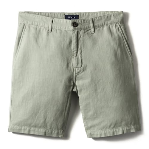 laydown image of Cotton Linen Chino Short - 9"