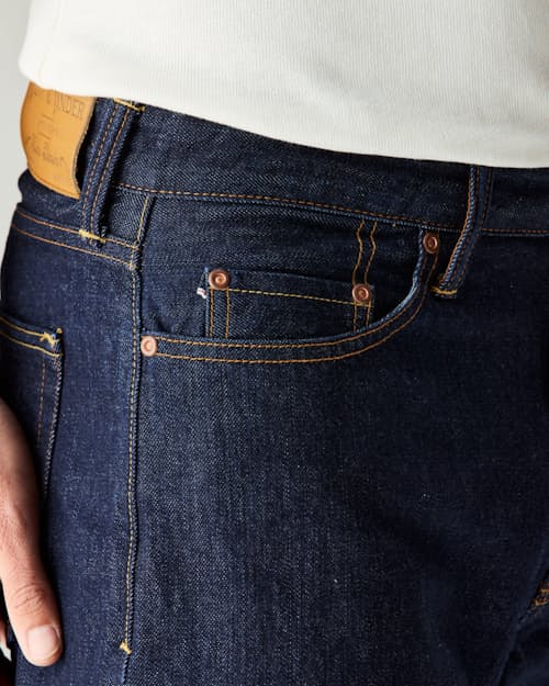 lifestyle image of American Reserve Selvedge Jean - Vintage Straight