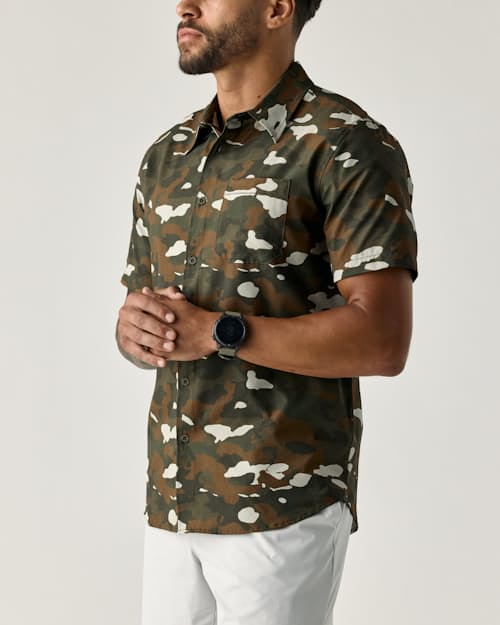 on model image of Airweave Performance Shirt
