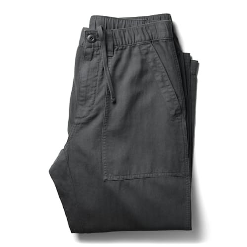 laydown image of Cotton Linen Baker Pant