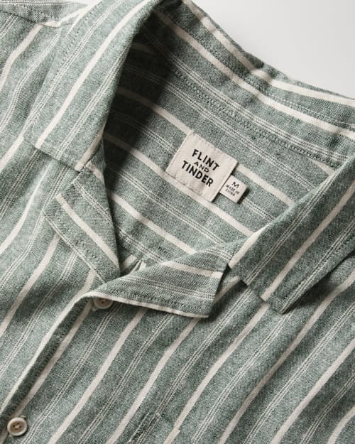 laydown detail image of Cotton Linen Camp Shirt