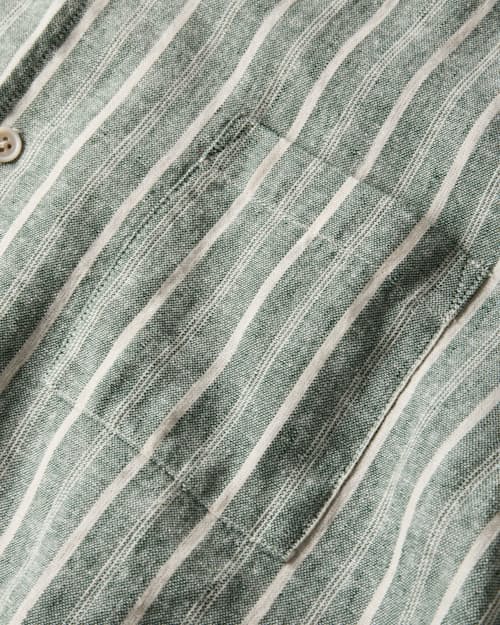 laydown detail image of Cotton Linen Camp Shirt