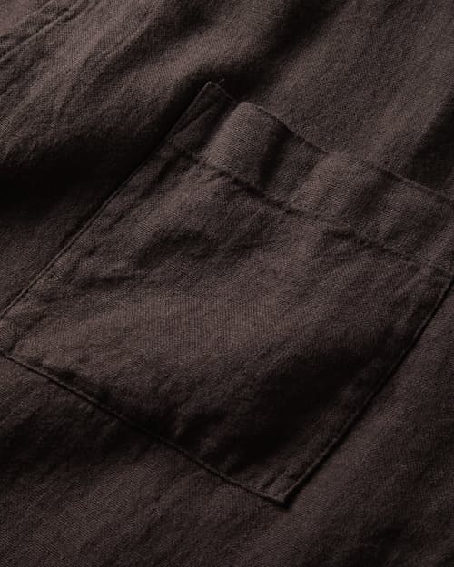 laydown detail image of Cotton Linen Camp Shirt