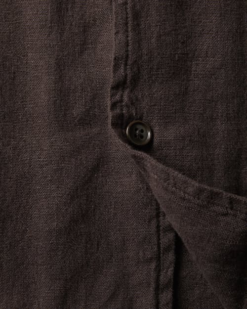 laydown detail image of Cotton Linen Camp Shirt