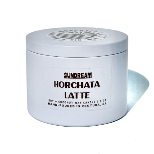 laydown image of Horchata Latte Candle
