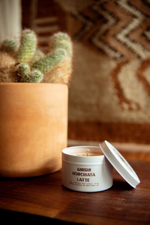 lifestyle image of Horchata Latte Candle