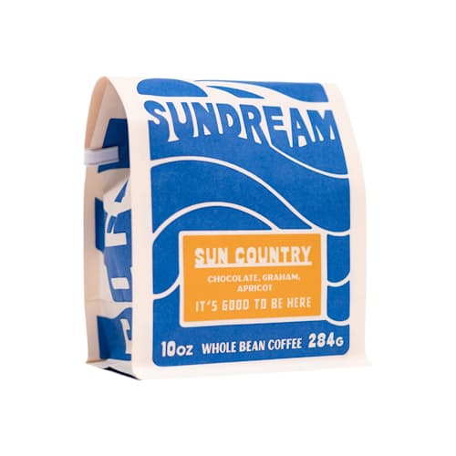 laydown image of Sun Country - Whole Bean Coffee