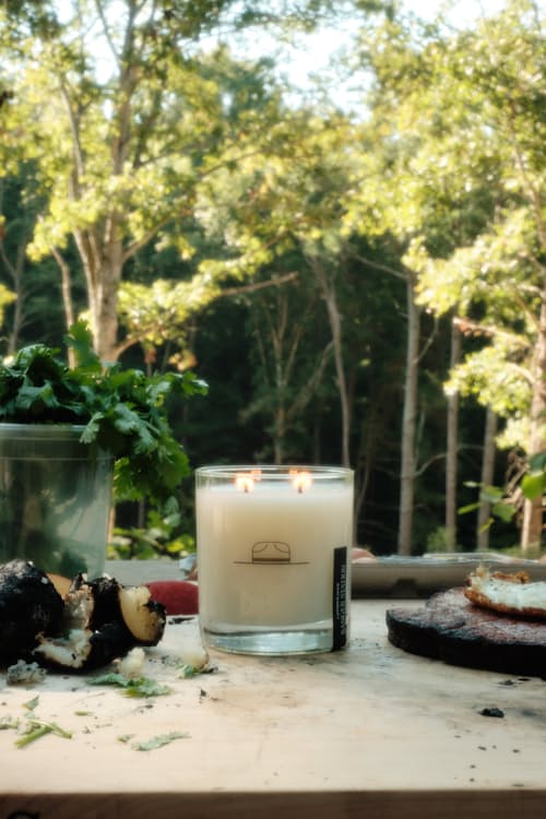 lifestyle image of Lumberjack Candle 8 oz