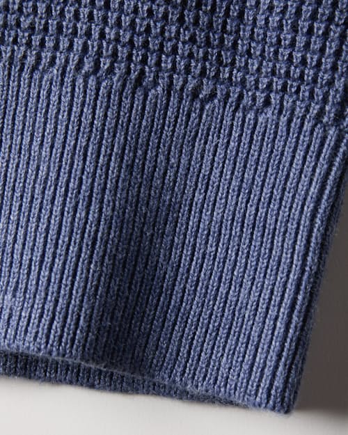 laydown detail image of Cotton Linen Sweater Polo