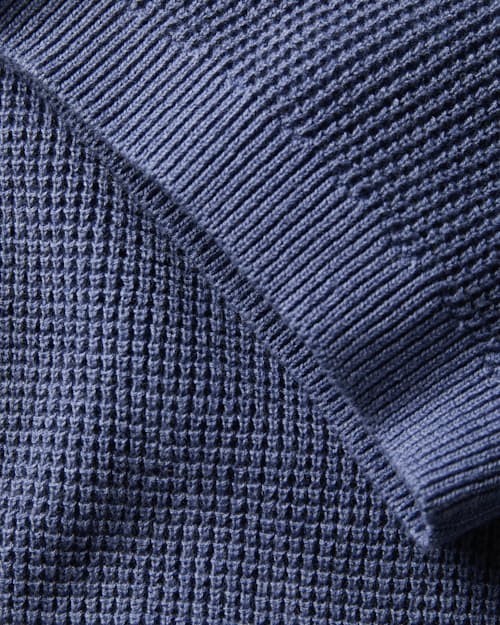 laydown detail image of Cotton Linen Sweater Polo