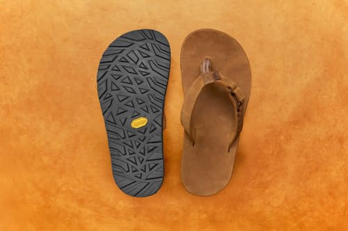 no crop image of Rockhound Leather Flip Flop