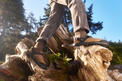 lifestyle image of Nubuck Leather Mountain Clog