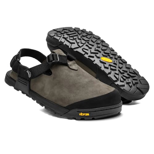 laydown image of Nubuck Leather Mountain Clog