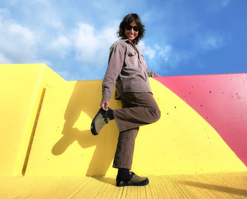 lifestyle image of Nubuck Leather Mountain Clog
