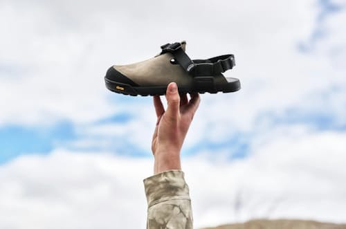 lifestyle image of Nubuck Leather Mountain Clog