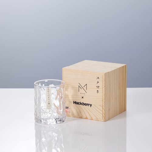 no crop image of Japanese Edo Kiriko Glacier Whiskey Glass