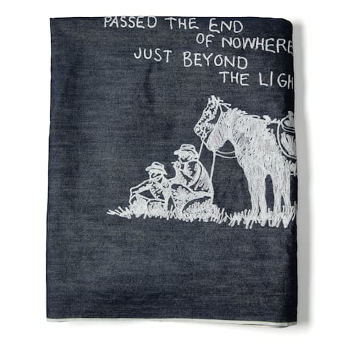 laydown image of Passed the End of Nowhere Blanket