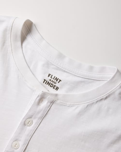 laydown detail image of Short Sleeve Slub Henley