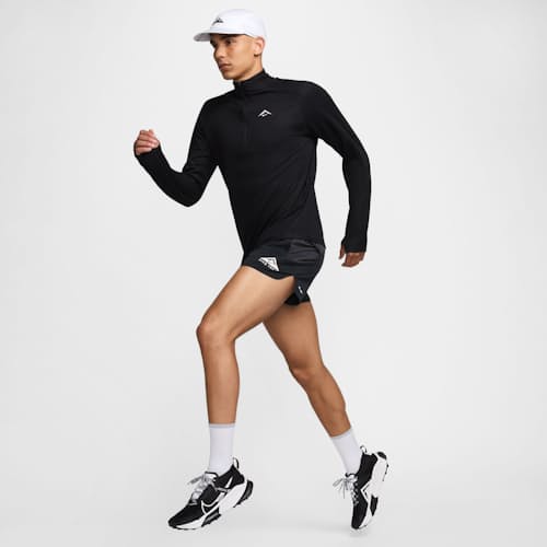 on model image of Trail Midlayer Half-Zip