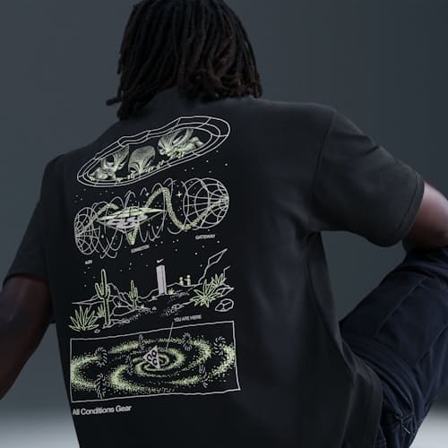 on model image of Acg Mystery Lights T-Shirt