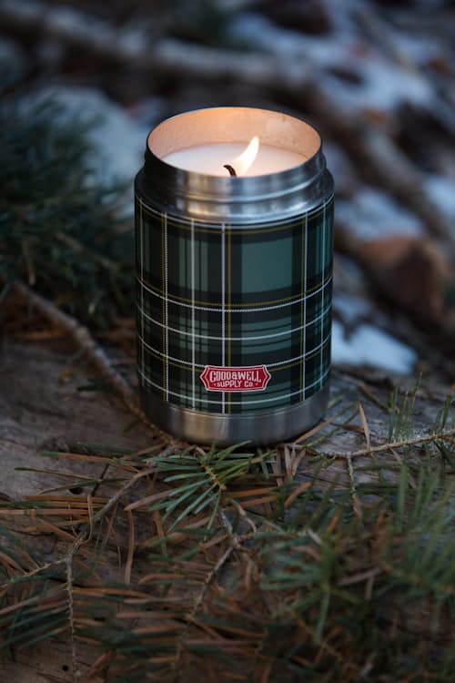 lifestyle image of Vintage Canteen Candle