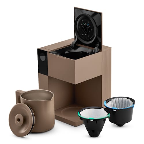 laydown image of Aiden Coffee Brewer