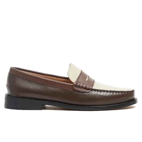 laydown image of Vega Penny Loafer