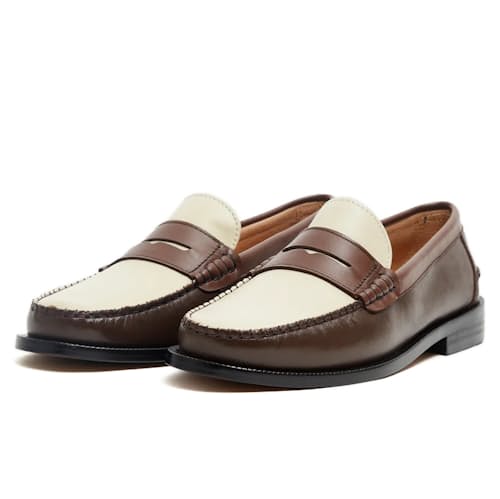 laydown image of Vega Penny Loafer