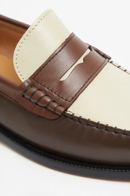 laydown detail image of Vega Penny Loafer