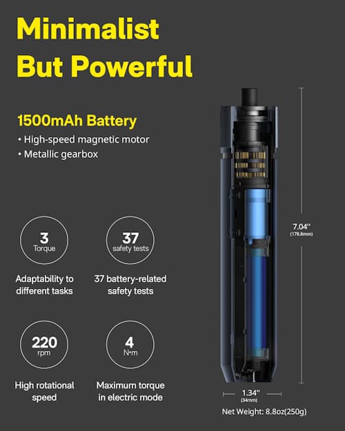 laydown detail image of 3.6V Electric Screwdriver Kit Pro