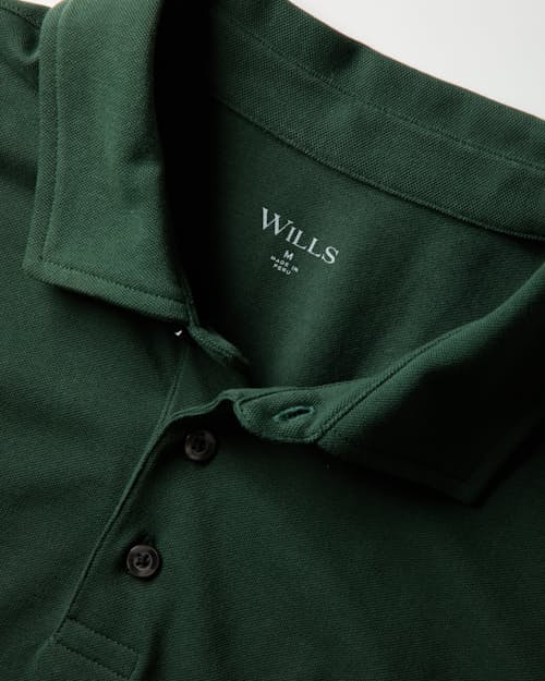 laydown detail image of Fino Pique Polo