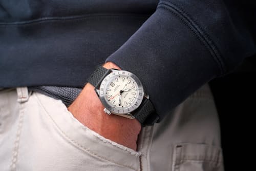 on model image of G5 Pacific Polar GMT Watch