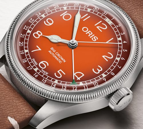 laydown detail image of Oris X Cervo Volante