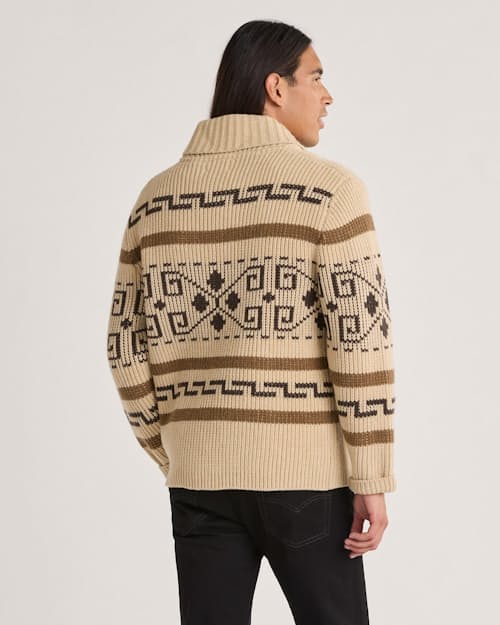 on model image of The Original Westerley Sweater