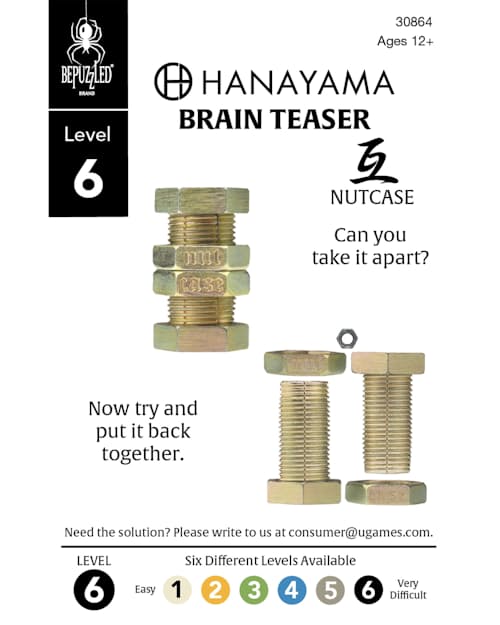 laydown image of Nutcase Brain Teaser Puzzle