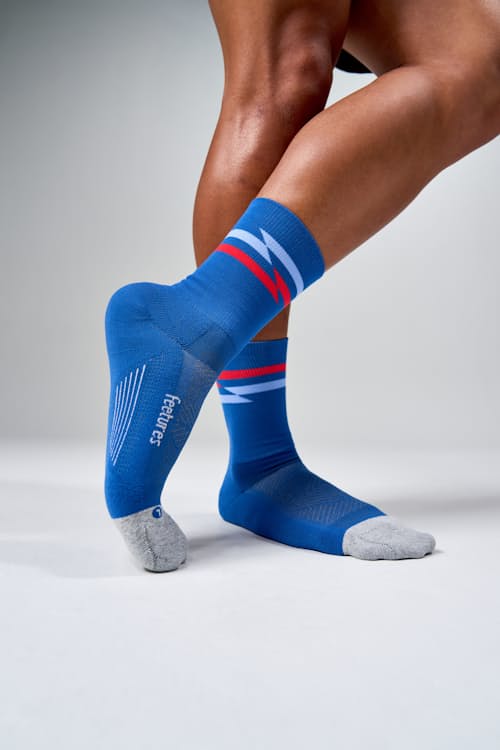 on model image of Elite Light Cushion Mini Crew Socks