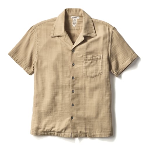 laydown image of The Wrench Waffle Camp Shirt