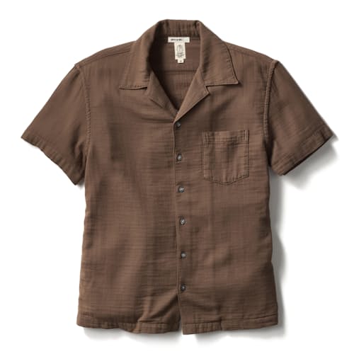 laydown image of The Wrench Waffle Camp Shirt