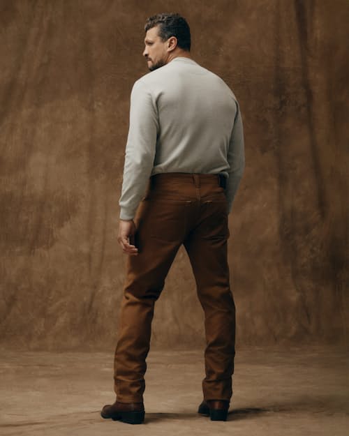 on model image of Dry Tin 5-Pocket Pants
