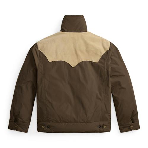 laydown image of Cowhide Moose Jacket
