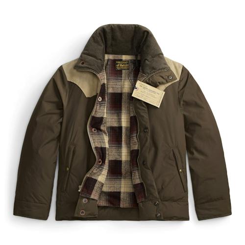 laydown image of Cowhide Moose Jacket