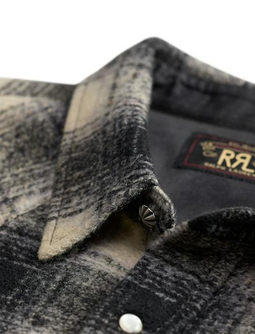 laydown detail image of Jacquard Western Overshirt