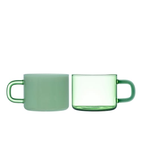 laydown image of Cha Mug Set