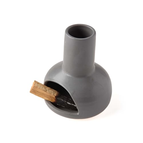 laydown image of Wide-Mouth Chiminea Incense Burner