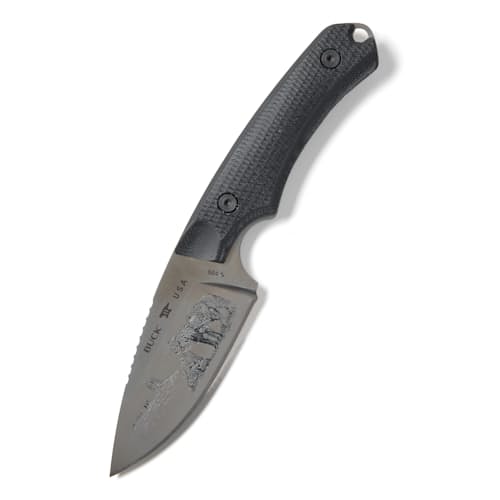 laydown image of I Follow the Road Buck 664 Fixed Blade Knife