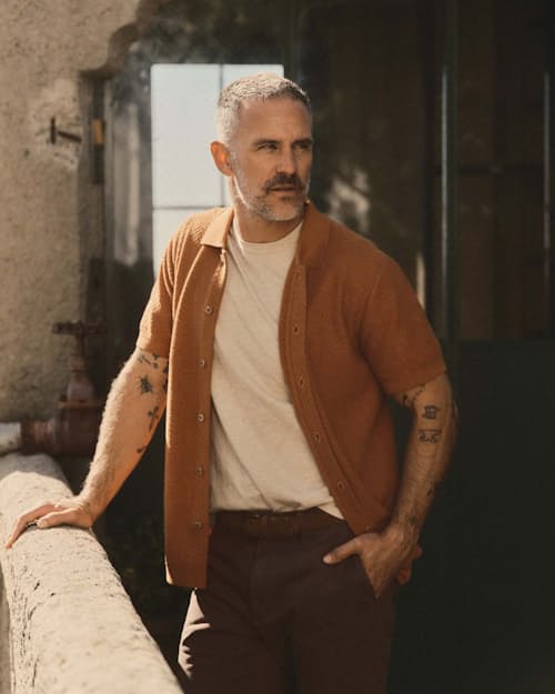 lifestyle image of The Button Down Polo