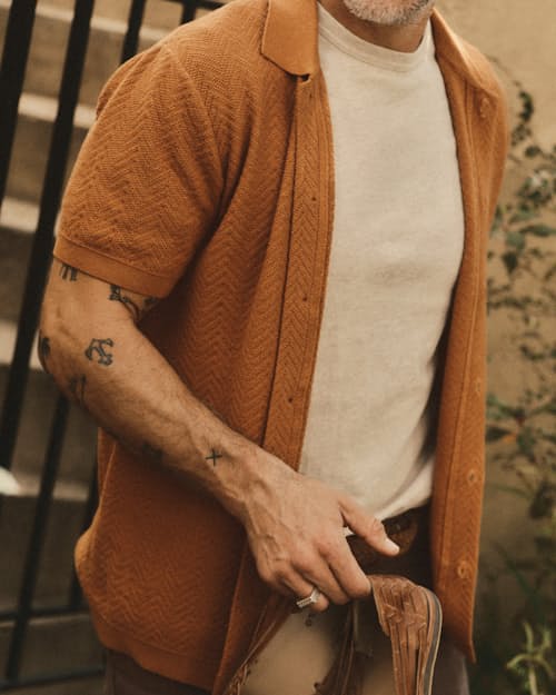 lifestyle image of The Button Down Polo