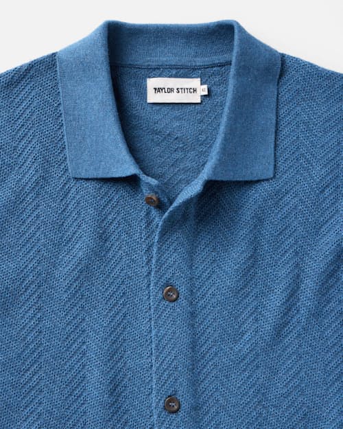 laydown detail image of The Button Down Polo